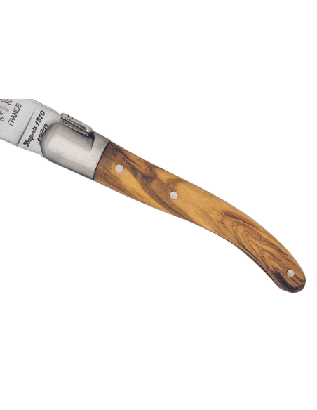 Klappmesser Laguiole Arbalète G.DAVID 8308 Griff aus Olivenholz mit matter Messerpolster