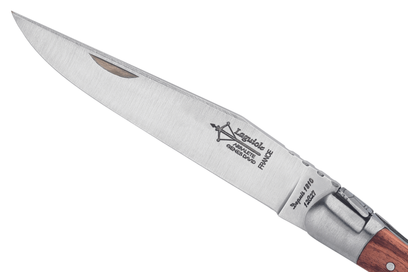 G.DAVID 4272 Laguiole Foldekniv med Arbalète-håndtak 12 cm + rustfri stålbolster + korketrekker