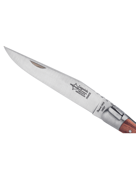 G.DAVID 4272 Cuchillo de Arbalète plegable Laguiole 12cm Mango de palisandro + virolas de acero inoxidable + sacacorchos