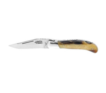 G.DAVID Laguiole Arbalète Vouwmes met blond hoornen handvat 12cm