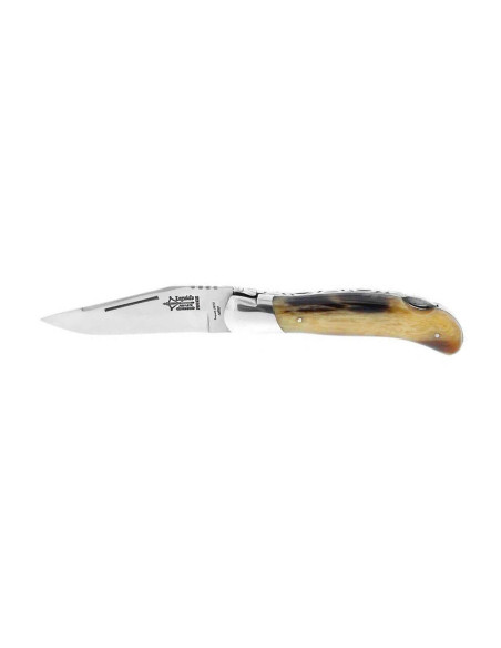 G.DAVID Laguiole Arbalète Vouwmes met blond hoornen handvat 12cm