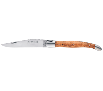 GILLES 5612 Laguiole foldekniv 12 cm enebærskaft med mat skæfte