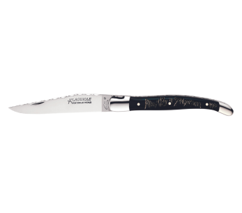 GILLES 5692 Laguiole taittoveitsi 12cm puhvelin sarvi kahva kiillotetulla ruostumattomalla teräksellä Bolsteri