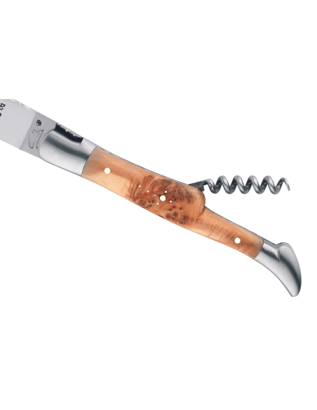 GILLES 8612 Laguiole Folding knife 12cm juniper handle with corkscrew