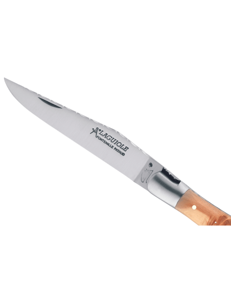 GILLES 8612 Laguiole foldekniv 12 cm enebærhåndtag med proptrækker