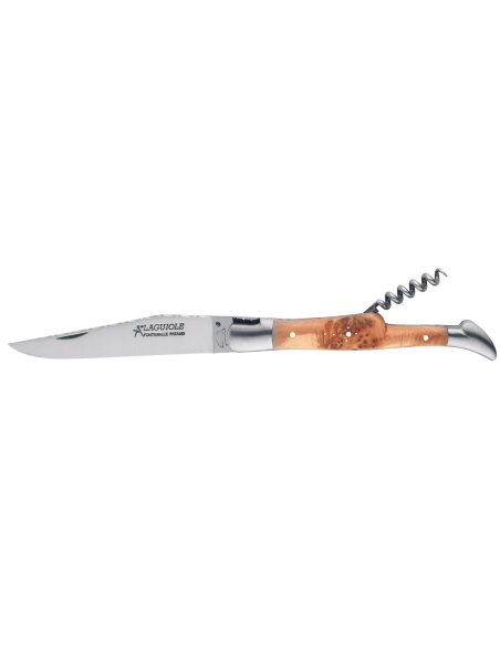 GILLES 8612 Laguiole foldekniv 12 cm enebærhåndtag med proptrækker