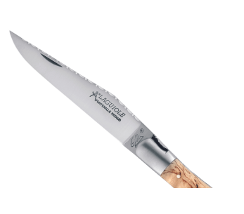 GILLES 8642 Laguiole taittoveitsi 12cm koivupuukahva korkkiruuvilla varustettuna 2