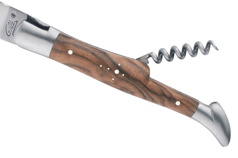 GILLES 8672 Laguiole Folding knife 12cm walnut handle with corkscrew