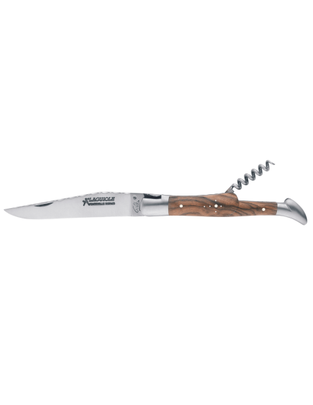 GILLES 8672 Laguiole foldekniv 12 cm med håndtak i valnøtt og korketrekker