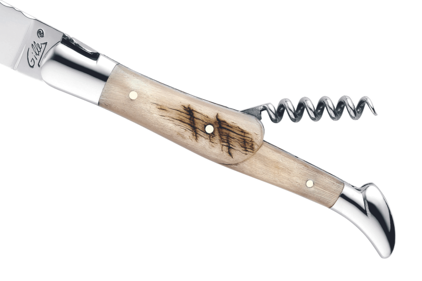 GILLES 8632 Laguiole-kniv med skaft af vædderhorn 12 cm
