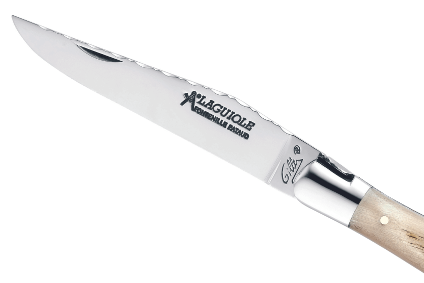 GILLES 8632 Faca Laguiole com cabo de chifre de carneiro 12cm