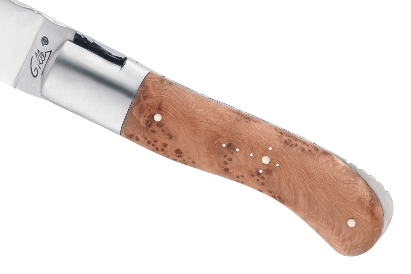 GILLES 9411 Laguiole taittoveitsi kataja puukahva 10.5cm