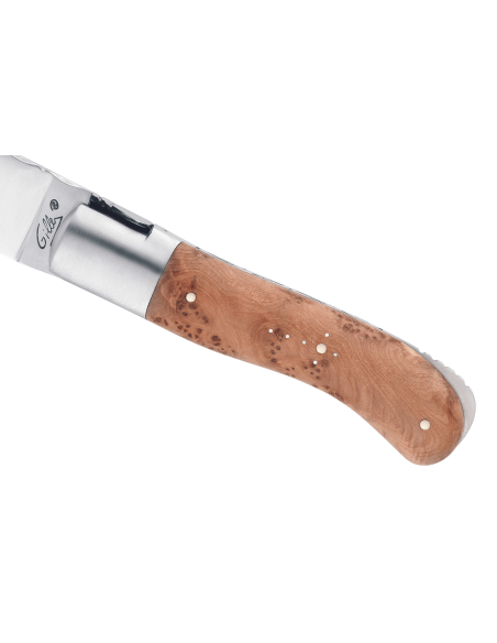 GILLES 9411 Cuchillo plegable Laguiole 10,5cm mango de madera de enebro