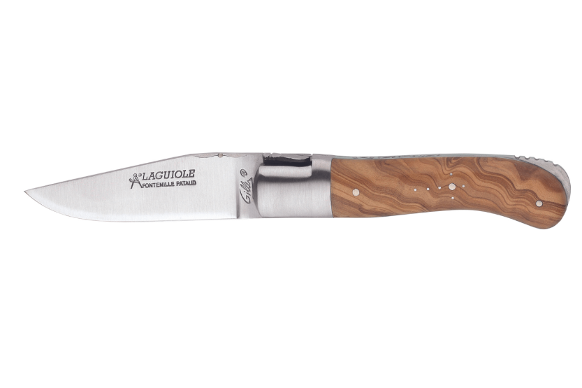 GILLES 9421 Laguiole fällkniv 10,5cm olivträhandtag med bult
