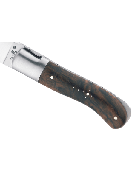 GILLES 9471 Laguiole Vouwmes 10,5cm walnoot handvat met Bolster