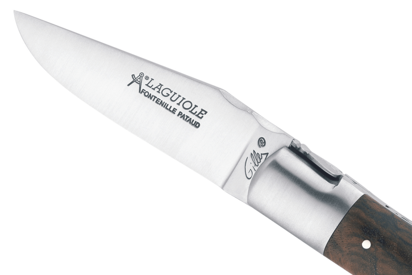 GILLES 9471 Laguiole Vouwmes 10,5cm walnoot handvat met Bolster