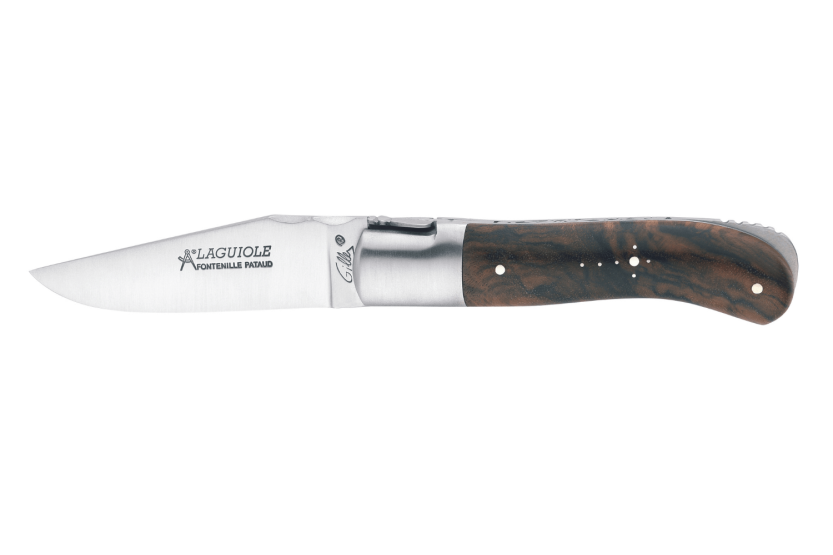 GILLES 9471 Laguiole foldekniv 10,5 cm valnøtthåndtak med bolster