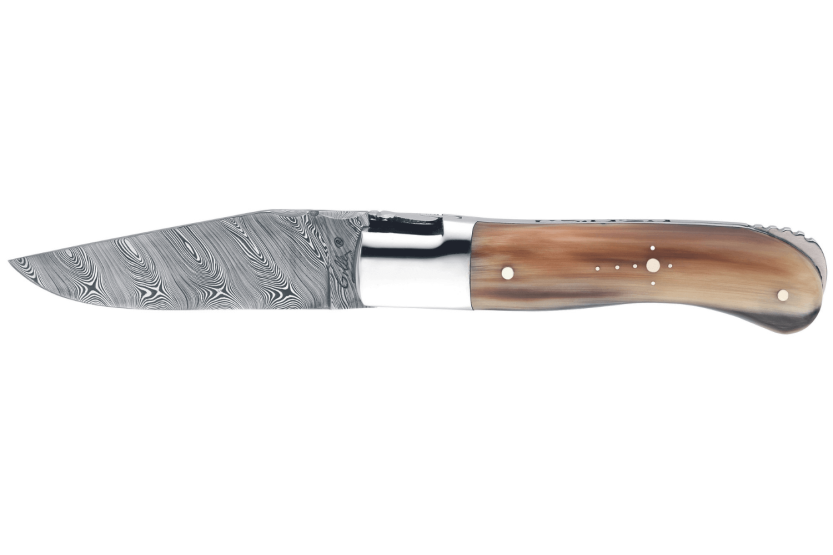 GILLES 9781 Laguiole fällkniv 10,5 cm handtag med hornspets