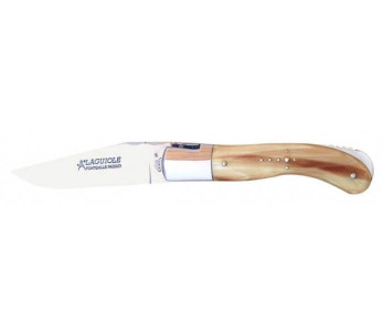 Cuchillo GILLES Laguiole, 13 cm mango punta cuerno rubio