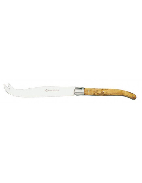 G.DAVID Laguiole Arbalète ostekniv 2 spidser i rustfrit stål håndtag i oliventræ