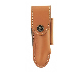 MAX CAPDEBARTHES Alezan 27612 estojo de couro castanho para facas Laguiole com cabos de 12 cm