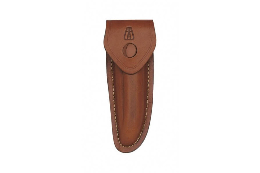 PIELCU 5212 vaaleanruskea nahkatuppi Laguiole-veitselle 12cm kahvalla