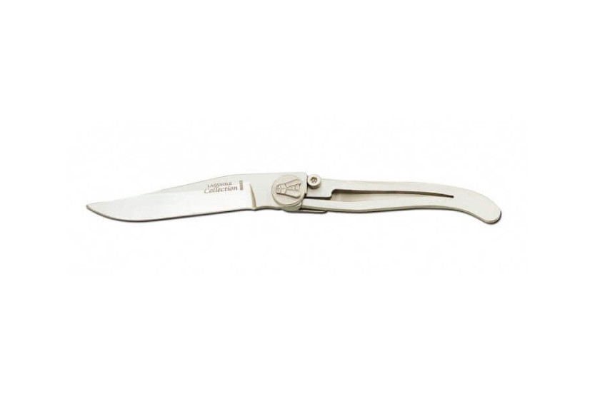 C. Dozorme Cuchillo Laguiole Dozorme Hoja de acero inoxidable con muesca 8cm mango