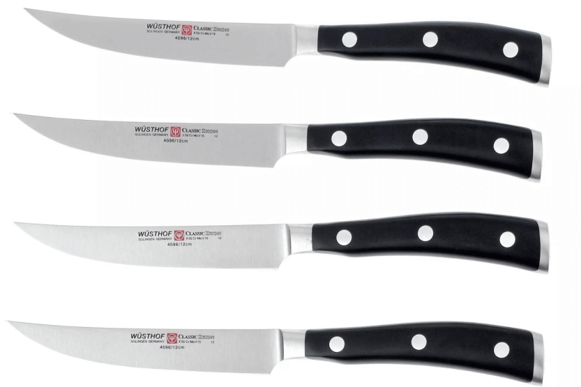 Juego de 4 cuchillos forjados Wüsthof Classic Ikon 11.5cm