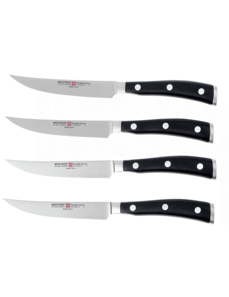 Juego de 4 cuchillos forjados Wüsthof Classic Ikon 11.5cm