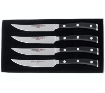 4 kpl Wüsthof Classic Ikon takorakenteinen pihviveitsisarja 11,5cm