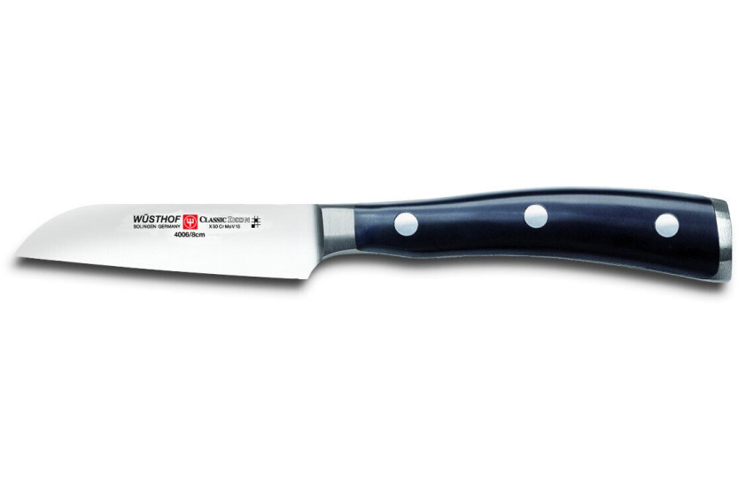 Conjunto de 2 facas de cozinha Wusthof Classic Ikon - 1 faca Santoku 17 cm e 1 faca para legumes 8 cm - 9276