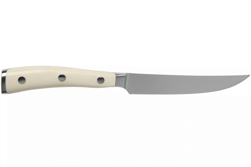 Set of 4 Wüsthof Classic Ikon white forged steak knives