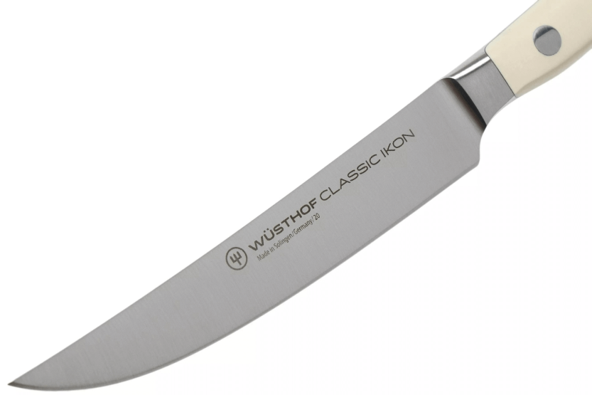4 kpl Wüsthof Classic Ikon valkoiset takorakenteiset pihviveitset