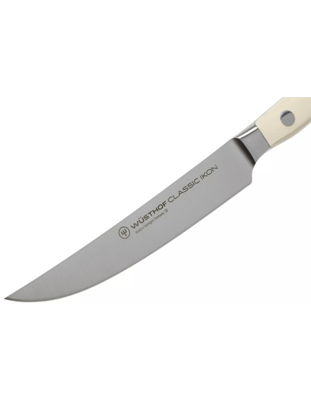 Sæt med 4 Wüsthof Classic Ikon hvide smedede steakknive