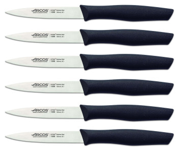 Set van 6 Nova Arcos schilmesjes, lemmet 10 cm