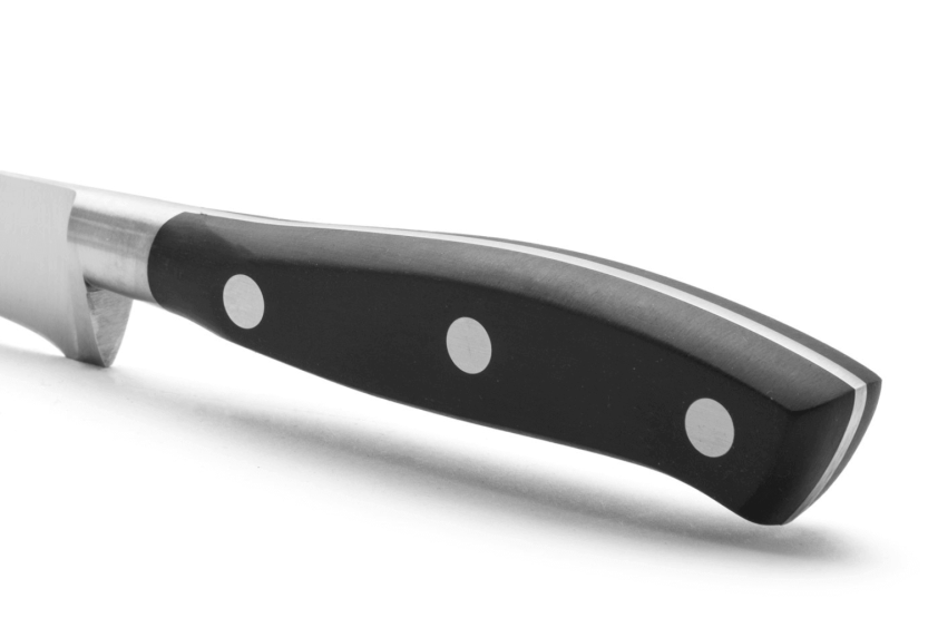 Cuchillo jamonero forjado Arcos Riviera 25cm hoja con borde granton