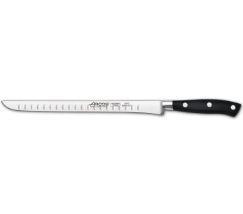 Cuchillo jamonero forjado Arcos Riviera 25cm hoja con borde granton