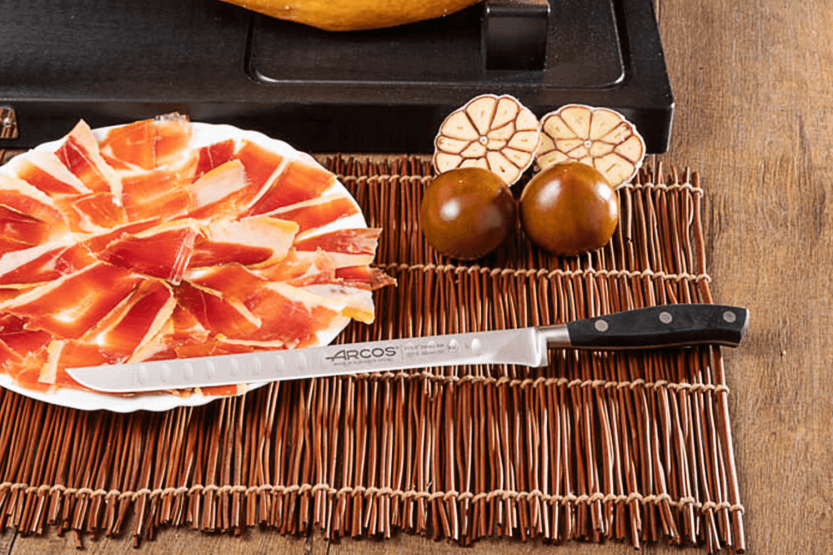 Arcos Riviera forged ham knife 25cm with granton edgeblade