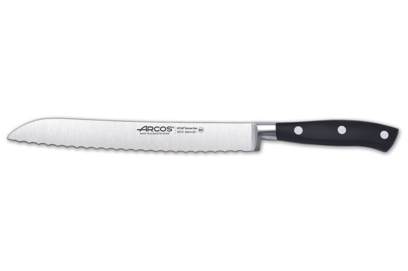 Faca Faca de pão forjada Arcos Riviera com 20 cm de lâmina serrilhada