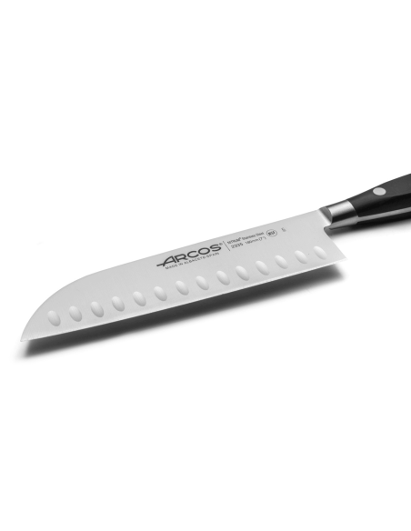 santokumesser Arcos Riviera geschmiedet mit Kullen18cm