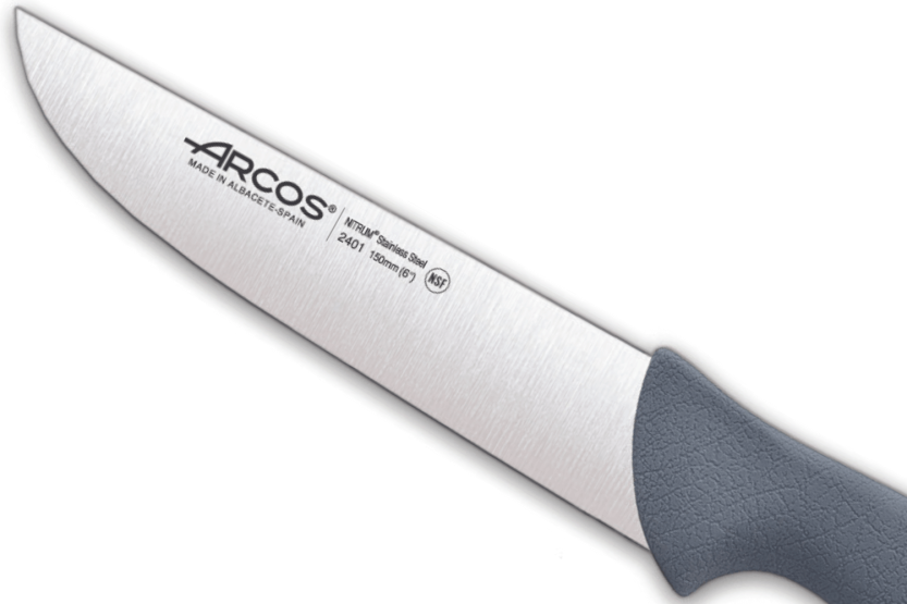 Arcos Colour Prof 240100 cuchillo carnicero profesional 15cm hoja Nitrum mango PP