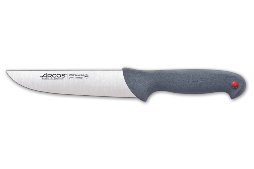 Arcos Colour Prof 240100 professionell slaktarkniv 15cm Nitrumblad PP-handtag
