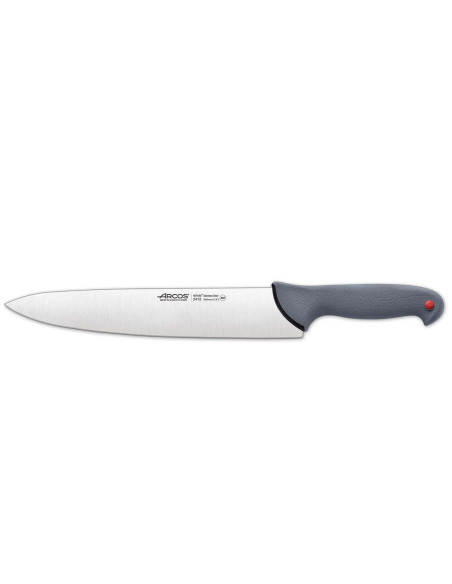 Faca de chefe profissional Arcos Colour Prof 241200 com lâmina de aço de 30 cm e cabo PP