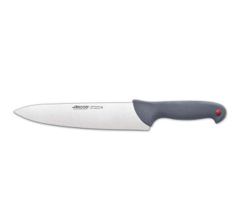 Faca de chefe profissional Arcos Colour Prof 241100 com 25 cm de lâmina e cabo PP