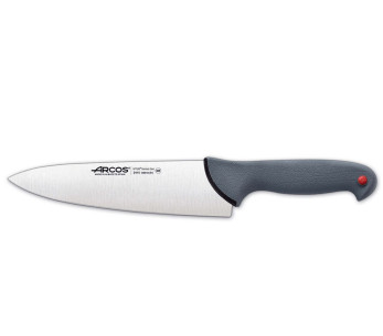 Cuchillo de cocinero profesional Arcos Colour Prof 241000 con hoja de 20 cm y mango de PP