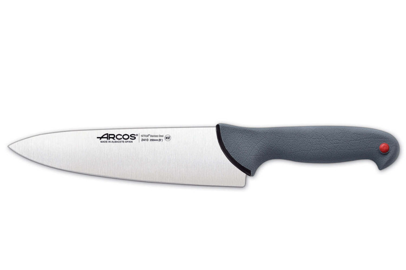 Arcos Colour Prof 241000 ammattilaiskokin veitsi, jossa 20cm terä ja PP-kahva