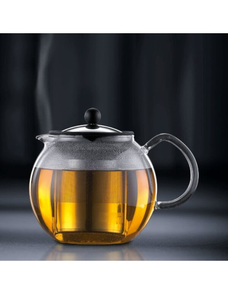 Tetera de émbolo Bodum Assam con filtro de acero inoxidable - 1L 8 tazas