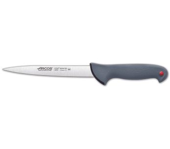 Couteau filet de sole professionnel Arcos Colour Prof 243100 lame 17cm manche en PP