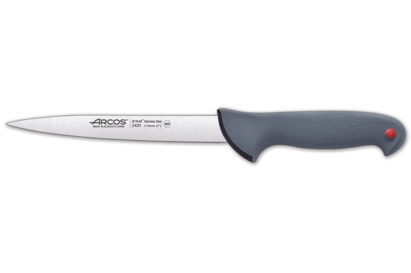 Cuchillo fileteador de pescado  Arcos Colour Prof 243100  Profesional  Hoja 17cm Mango PP