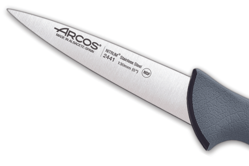 Arcos Colour Prof 244100 coltello professionale per sanguinare con lama da 13 cm e manico in PP